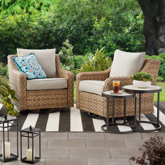 Better Homes & Gardens River Oaks 2 Piece Swivel Gliders