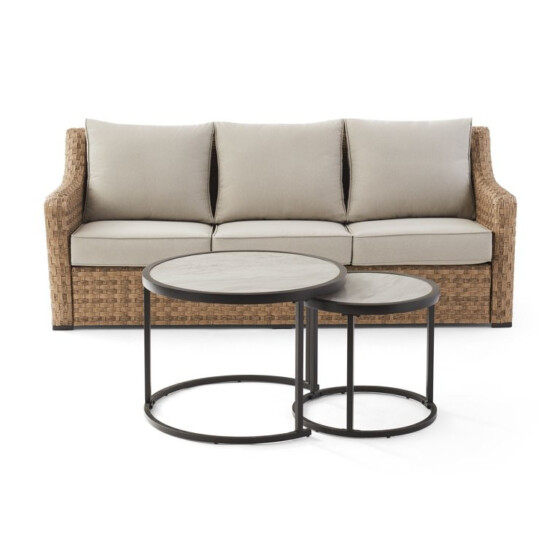 Better Homes & Gardens River Oaks 3-Piece Sofa & Nesting Tables
