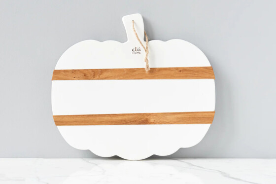 White Mod Pumpkin Charcuterie Board, Large