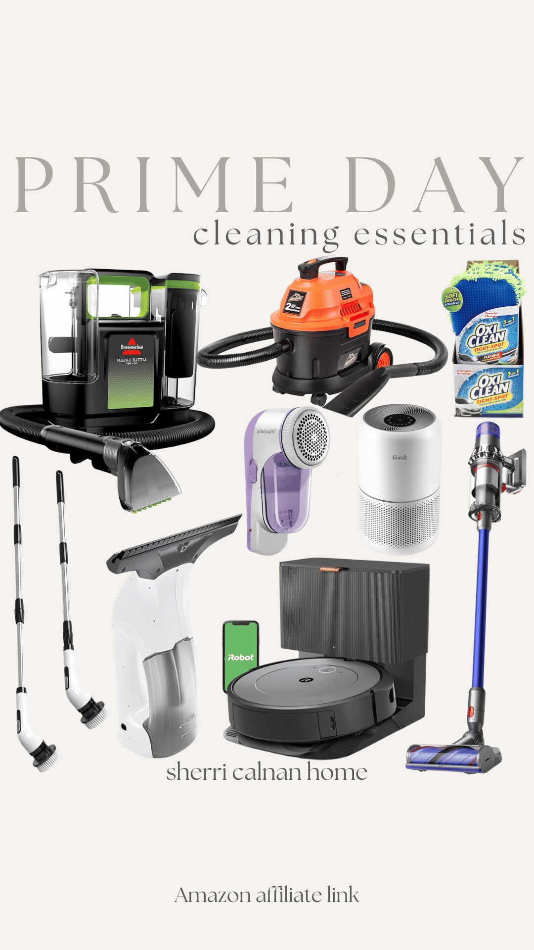 amazon prime day cleaning essentials collage