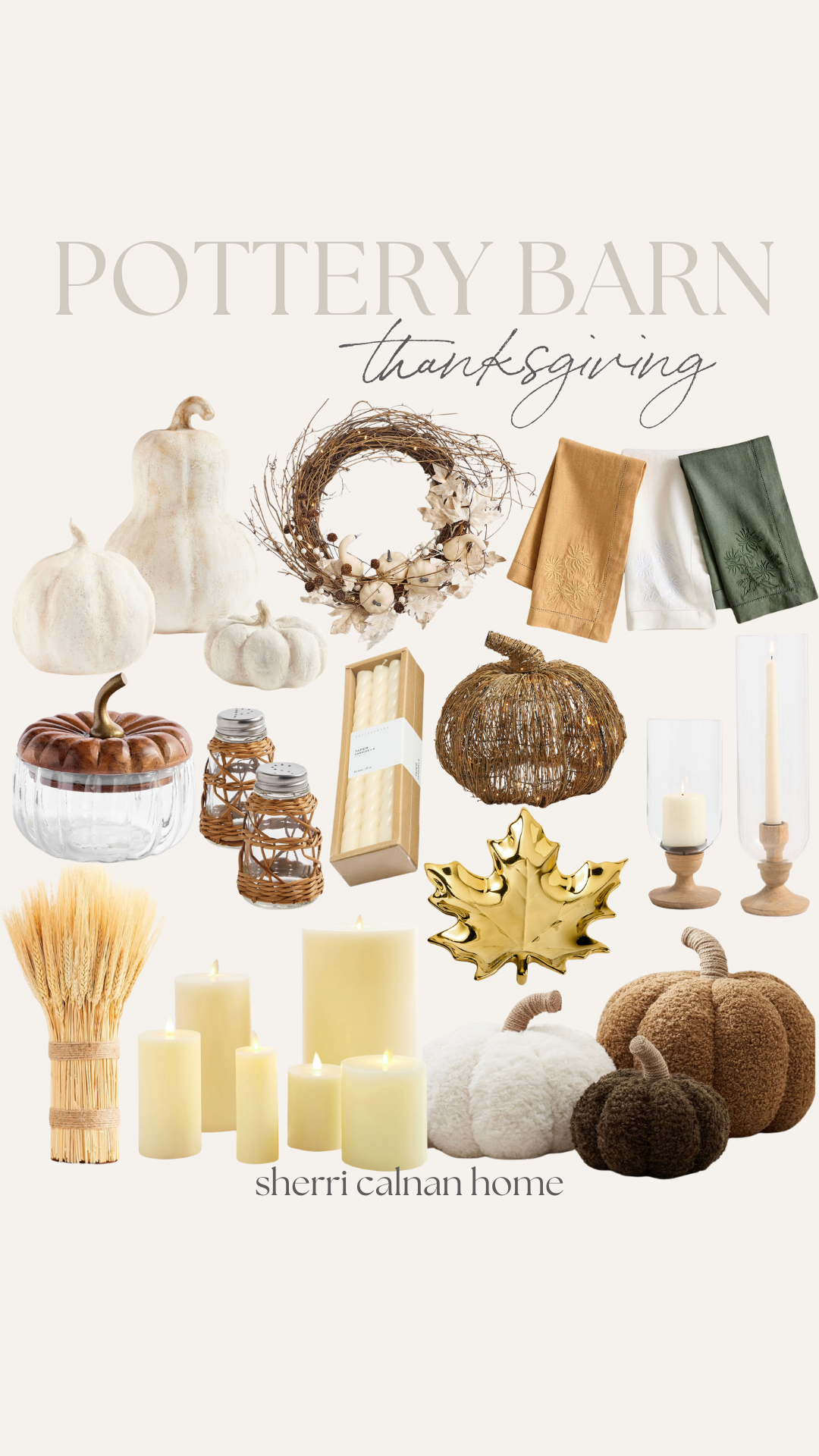 Harvest Hosting Tablescape Essentials for Thanksgiving | hosting, holiday hosting, tablescape, thanksgiving dinner, thanksgiving hosting, pottery barn, fall, fall home decor, pumpkins, candles