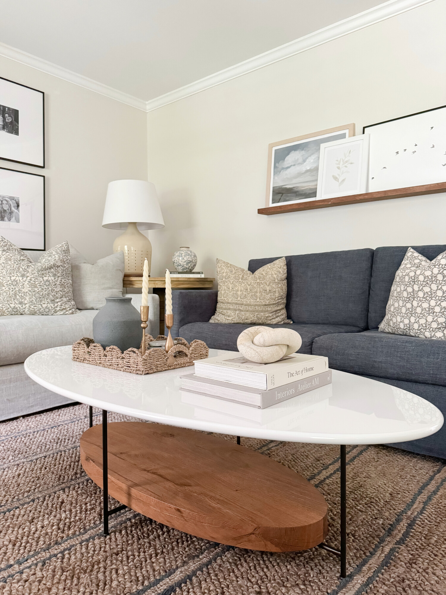 modern coastal living room coffee table