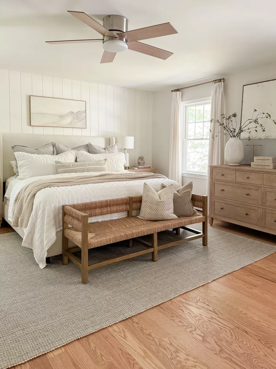 coastal master bedroom