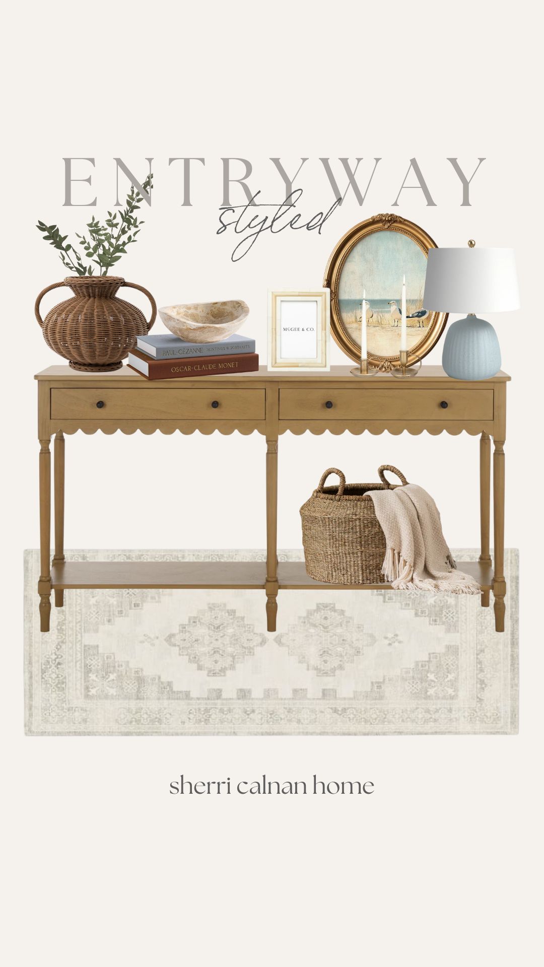 Fall styled entryway