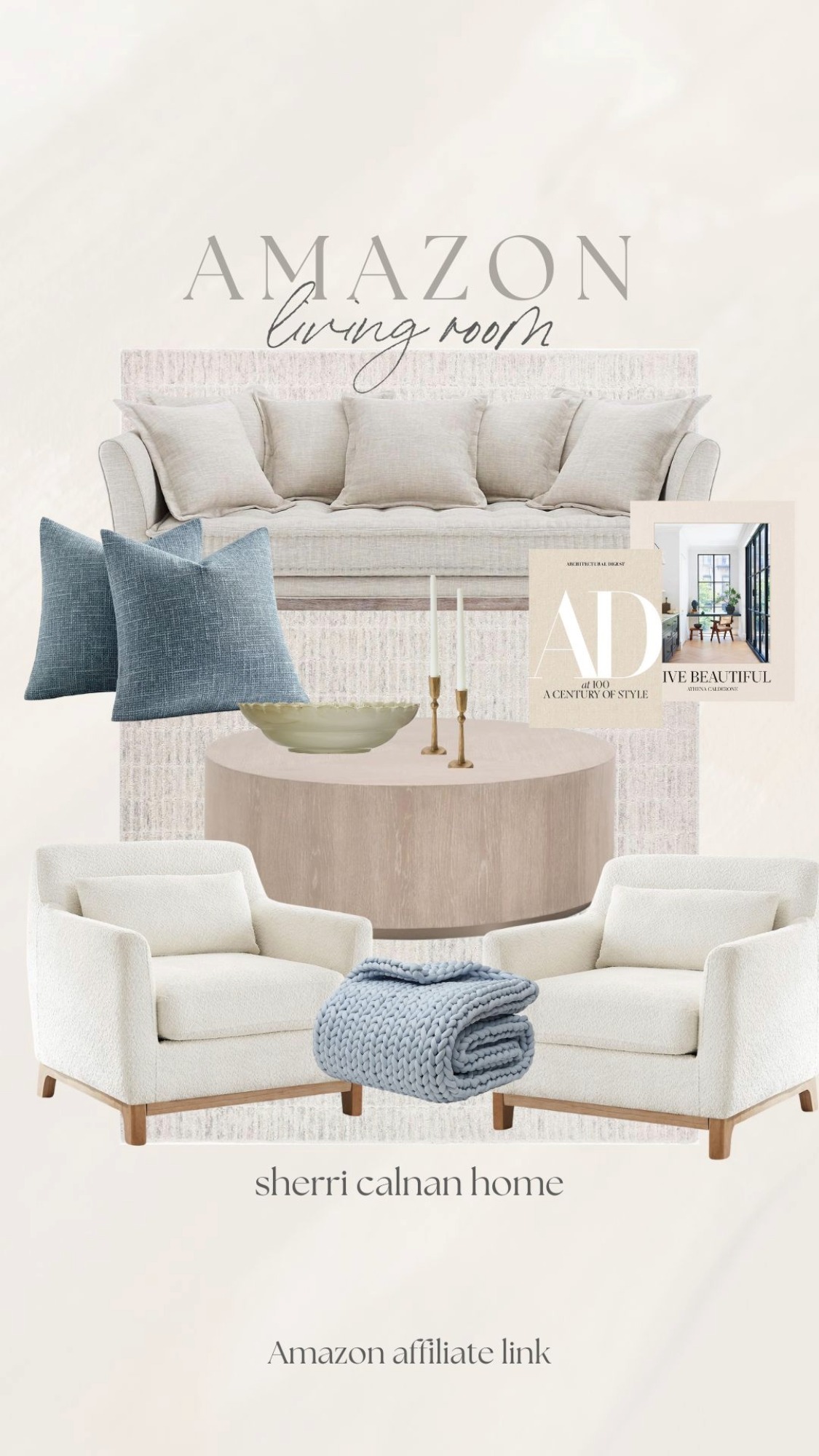 amazon coastal inspired living room furniture and decor